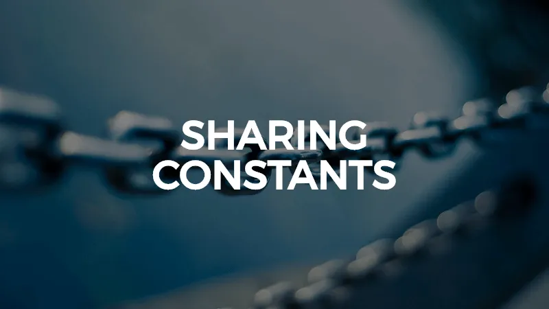 sharing constants