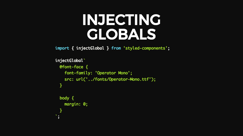 injecting globals